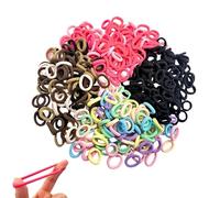400 elastici per capelli, mini elastici per capelli, elastici per capelli, senza danni, elastici per capelli colorati, accessori per capelli, per bambine e ragazze