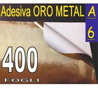 400 FOGLI A6 ADESIVA ORO METALLICA LUCIDA STAMPA LASER - FOTOCOPIATRIC
