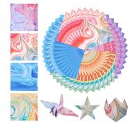 400 Fogli Carta Pieghevole Quadrata con Gradiente di Colore,9.5cm×9.5cm Carta Pieghevole su Entrambi i Lati,Gradiente di Colore Quadrato Origami per Fai Da Te,Scrapbook e Origami Artigianali