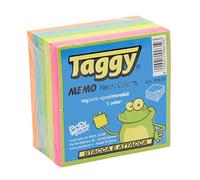 400 Foglietti Memo Adesivi 5 Colori Neon Taggy