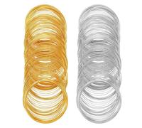 400 Loop Filo Metallico Braccialetto Bulk Gioielli Bracciale Bangle Color Oro