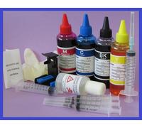 400 ml kit inchiostro compatibile per ricarica cartucce hp 302 nere e 302 colore