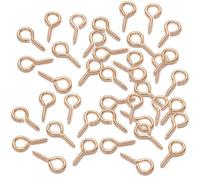 400 occhielli a vite, ganci a vite KC dorati, piccole viti con occhiello, 6 mini viti a occhio di capra in metallo da 13 mm, viti a occhiello