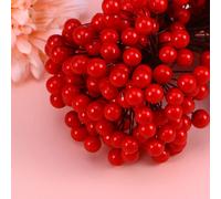 400 Pcs Decorazioni Natalizie Bacche Artificiali Frutti Di Bosco Artificiale