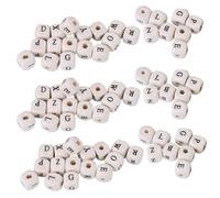 400 Pcs Letter Cube Beads Jewelry Making Perline Legno Alfabeto Di Sciolte