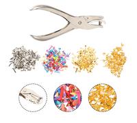 400 Pcs Puntatore Due Gamba Fermagli in Carta Lega Mini Perforatrice Etichette