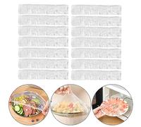 400 pellicole trasparenti con elastico, per alimenti, sacchetti di sigillatura elastici, riutilizzabili, per la conservazione degli alimenti