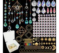 400 Pezzi Acchiappasole Cristallo,Kit Sun Catcher Fai Da Te Suncatcher, Acchiapp