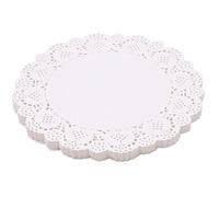 400 Pezzi Centrini di Carta Tondi Bianchi Diametro 11,5 cm, Sottotorta in Pizzo per Torte, Feste, Matrimonio, Decorazione, Usa e Getta, Cucina Biscotti Pane Torta Dolci, con Merletto Decorativo