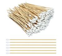 400 Pezzi Cotton Fioc Lunghi 15 cm Tampone di Cotone Lungo, Bastoncini Cotonati Lunghi in Legno Per La Pulizia, Il Trucco, L'artigianato e L'arte