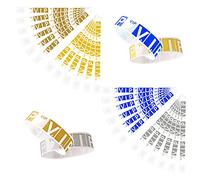 400 pezzi di braccialetti per eventi, braccialetti VIP colorati, braccialetti di carta, braccialetti di carta colorata, utilizzati per l'ingresso di eventi, feste di fine anno(4 colori)