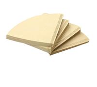 400 pezzi di carta da filtro for caffè - misure 01, 02, carta da filtro in carta naturale, a prova di perdite, adatta for la preparazione del caffè a mano(Brown 400pcs,V02(2-4 servings))