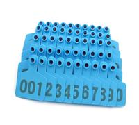 400 pezzi di marche auricolari per bestiame in PE per capre, bovini, ovini, suini, cani, cervi, allevamenti con numero 001-100/101-200/201-300/301-400 (blu, giallo, rosso, verde, arancione, rosa)