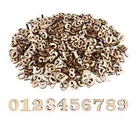 400 Pezzi Di Numeri In Da 0-9, 15 mm, Assortiti, Piccoli Numeri In, Numeris In Non Trattati Per Lavoretti, Numeris Naturali In Legno Per Decorazioni Fai Da Te, Esposizioni