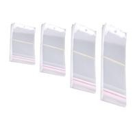 400 pezzi di sacchetti autosigillanti con foro per appendere, sacchetti di plastica trasparente richiudibili per confezionare collane, orecchini,