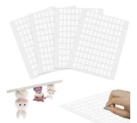 400 pezzi Double Sided Dots Glue, punti bifacciali colla adesiva mastice da museo senza traccia, punti adesivi in gel rimovibili, mastice per poster, mastice per parete montaggio artigianale