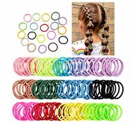 400 Pezzi Elastici per Capelli Bambina, 40 Colori Accessori Capelli Neonata Morbidi e Piccoli, Kit Elastici Colorati per Neonati e Bambini
