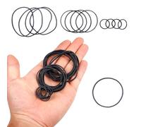 400 Pezzi Elastici Ufficio Grandi Assortiti Dimensioni 25/38/50mm per Lavoro Ufficio Cucine Banca Carta Banconote, Nero