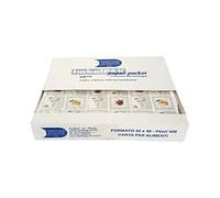 400 Pezzi Fogli Carta Politenata 30x40 cm Ripiegati in Box per incarto Vaschette Gelato da 350 e 500 gr Fantasia Silver per incartare alimenti IMBALLAGGI ALIMENTARI