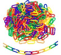 400 Pezzi Giocattoli per La Motricità Fine Accessori per Gabbia di Petauro dello Catena Geometrica Accessori per Petauri dello Zucchero Zucchero Giochi Motori Fini Plastica,Giocattolo per pappagalli c