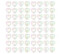 400 Pezzi Perline a Forma di Cuore in Acrilico per Gioielli Fai | Superficie Liscia e Colori Stabili, Leggere da Infilare, per Collane, Sogni Appesi e Laboratori