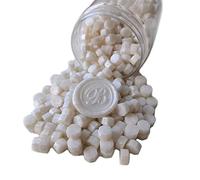 400 Pezzi Perline di Ceralacca per Timbro Sigillo di Cera, Perline di Sigillo di Cera PORXFLY Ottime per Inviti di Nozze, Pacchetti di Vino, Buste per Biglietti, Confezioni Regalo (Bianco Perla)