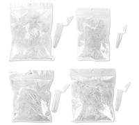 400 Pezzi Quattro Misure 0.2ml 0.5ml 1.5ml 2ml Plastica Centrifuga Provetta con Testa a Punta, Micro Provette da Laboratorio Conical Centrifuge Tubes Trasparente