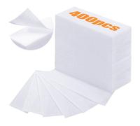 400 Pezzi Strisce di Cera Strisce Depilatorie per Depilazione del Viso e del Corpo Striscia di Carta Cerata per Bikini, Non Tessuta, Bianca