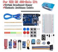 400 punti di collegamento breadboard progetto fai da te Starter Kit per Arduino UNO R3 Kit kit elettronico fai da te Set di componenti elettronici con scatola