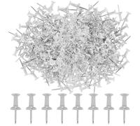 400 puntine trasparenti con testa in plastica, puntine da disegno, puntine trasparenti per poster da appendere alla parete, bacheca in sughero, mappe, poster, foto, bacheca, bacheca, decorazioni per