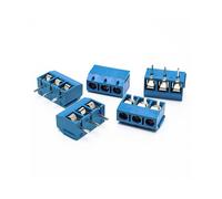 400 Pz Blu ABS KF301-3P 5,08 mm 3 Pin Collegare Morsetto A Vite Terminale del Connettore