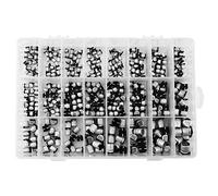 400 pz Condensatore elettrolitico SMD TOPINCN Kit condensatore elettromagnetico 24 Valori Box 1uF - 1000uF