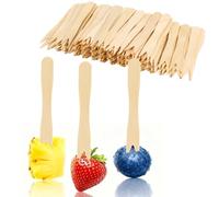 400 pz Forchettine in Legno per Patatine Fritte 8,5 cm | Forchette in Legno Usa e Getta | Ideale per Feste, Compleanni, Campeggio, Picnic e Riunioni