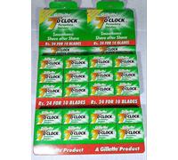 400 PZ GILLETTE 7 O'CLOCK PERMASHARP RASOIO INOX 2 lame per bordi FAST SS