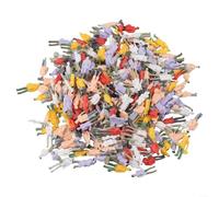 400 Pz Per HO Scala Dipinti Figure 1:87 Modello Ferroviario Persone Pose Assortite Per Il Layout del Treno Diorama Scena di Strada Accessori Costruzione Lotto Misto Colori Casuali