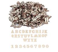 400 PzLettere in Legno e Numeri in Legnos: 200 15cm Grandi Lettere Legno(A alla Z) e 200 Numeri in Legnos (0 a 9), Lettere di Scarabeo per Decorazione Fai Da Te Artigianato