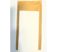 400 SACCHETTI BUSTA PORTA POSATE CON TOVAGLIOLI CARTA PAGLIA 24X12CM