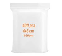 400 sacchetti di plastica sigillabili, 4 x 6 cm, piccoli sacchetti trasparenti con chiusura a cerniera, sacchetti sigillati per campioni, sacchetti di plastica richiudibili, per gioielli, droghe,