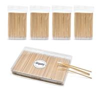 400 tamponi di cotone appuntiti in custodia, applicatori di precisione per microblading, 10,2 cm, bastoncini di cotone per trucco, cosmetici, sopracciglia, unghie, tatuaggi, forniture permanenti