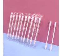400 Tamponi di cotone avvolti individualmente, Tamponi di cotone da viaggio, Bastone di cotone, Tamponi di cotone a punta a spirale, Tamponi di cotone a punta rotonda per orecchio, Trucco, Pulito