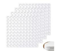 400 timbri in silicone autoadesivo, 6 x 2 mm, tampone ammortizzatore in gomma siliconica trasparente fermaporta adesivi anti rumore, cuscinetti ammortizzatori protezione mobili cassetti armadi anti