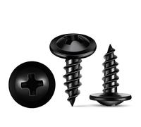 400 Viti per Legno 4,2 x 12 mm, Testa Larga Bombata, Punte per Azionamento PH2 Incluse, Acciaio al Carbonio 8,8, Rivestimento Nero, Viti Universali per Legno, Truciolato e Lamiera - TPOHH