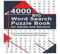 4000 big word search :: 8.5x11 (50 Themed Puzzles + 50 Solutions) Big Puzzle Book for Adults & Seniors | Fun Brain Games for Stress Relief, Focus & Learning
