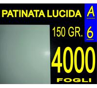 4000 FF A6 CARTA PATINATA LUCIDA STAMPANTI LASER X pieghevoli 150 GR