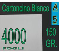 4000 FF CARTA BIANCA OPACA gr 150 x Stampante Laser e Inkjet A5