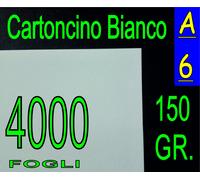 4000 FF CARTA BIANCA OPACA gr 150 x Stampante Laser e Inkjet A6