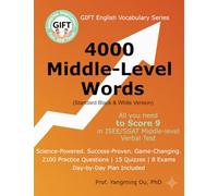 4000 Middle-Level Words (Standard Black & White Version): All You Need to Score 9 in ISEE/SSAT Middle-Level Vocabulary Tests