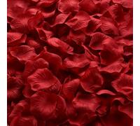 4000 petali di rosa artificiali, finti petali di rosa rossa, per una notte romantica, matrimoni, feste, San Valentino, decorazioni per la casa, celebrazioni, proposte, decorazione rosso bordeaux