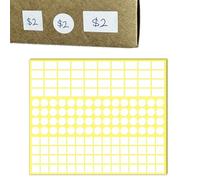4000 Pezzi, 3 Forme - Etichette Adesive Piccole Bianche, Adesivi Piccoli Su Cui Scrivere, Targhette Adesive - 20 x 12mm, 12mm
