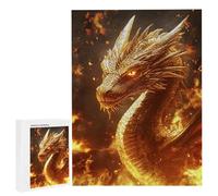 4000 Pezzi di Puzzle, Dragone d'oro4000 Pezzi di Puzzle per Adulti, Regalo di Anniversario, Regalo di Natale, Decorazione Della Casa, Prevenzione Della Degenerazione Cerebrale Negli Anziani v-476